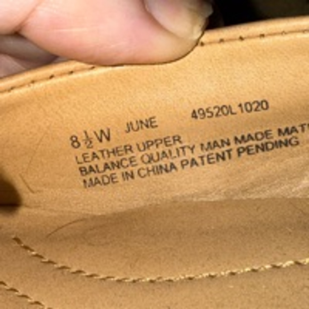 Women's Naturalizer Tan Leather Loafers Size 8.5W item 0041 - Picture 4 of 4